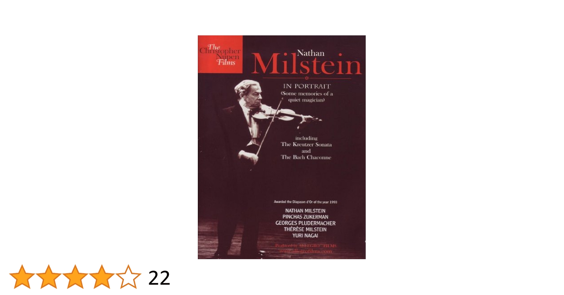 (未使用･未開封品)　Nathan Milstein in Portrait [DVD] [Import] sdt40b8 Nathan Milstein in Portrait